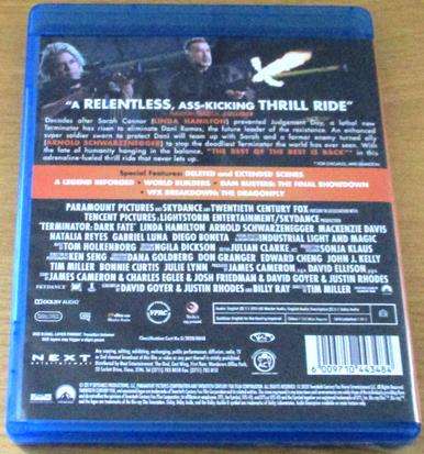 TERMINATOR Dark Fate BLU RAY Schwarzenegger [BLU RAY SHELF]