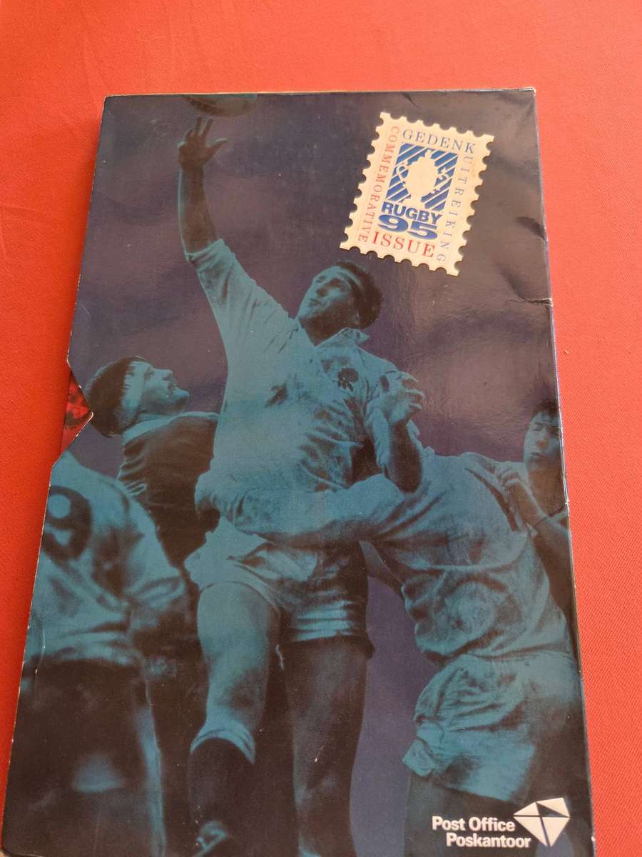 RSA-COMPLETE RUGBY PACK-COVER TORN-CONTENTS COMPLETE UMM