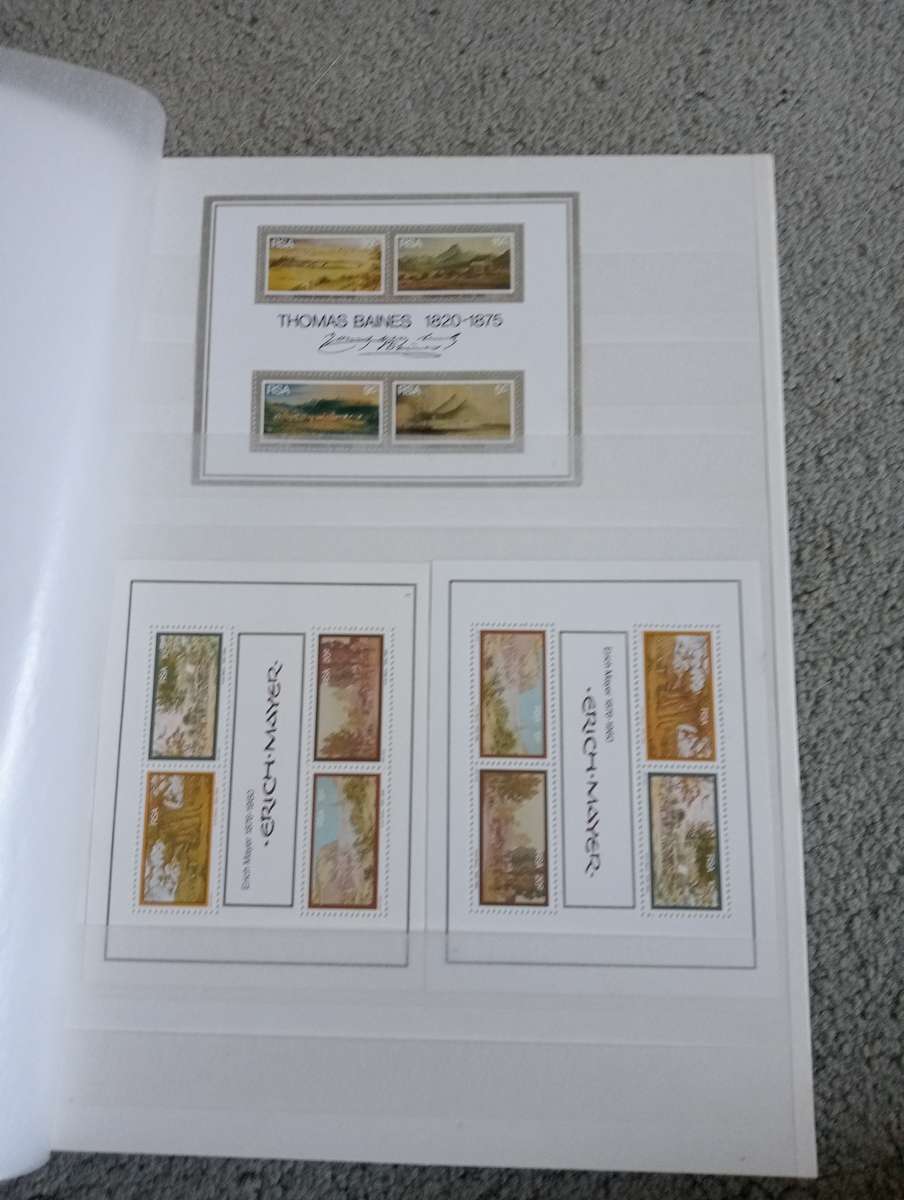 RSA-CLEAN STOCK BOOK FULL OF MINI SHEETS UMM AND CTO SEE BELOW