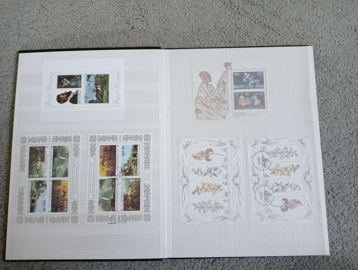 RSA-CLEAN STOCK BOOK FULL OF MINI SHEETS UMM AND CTO SEE BELOW