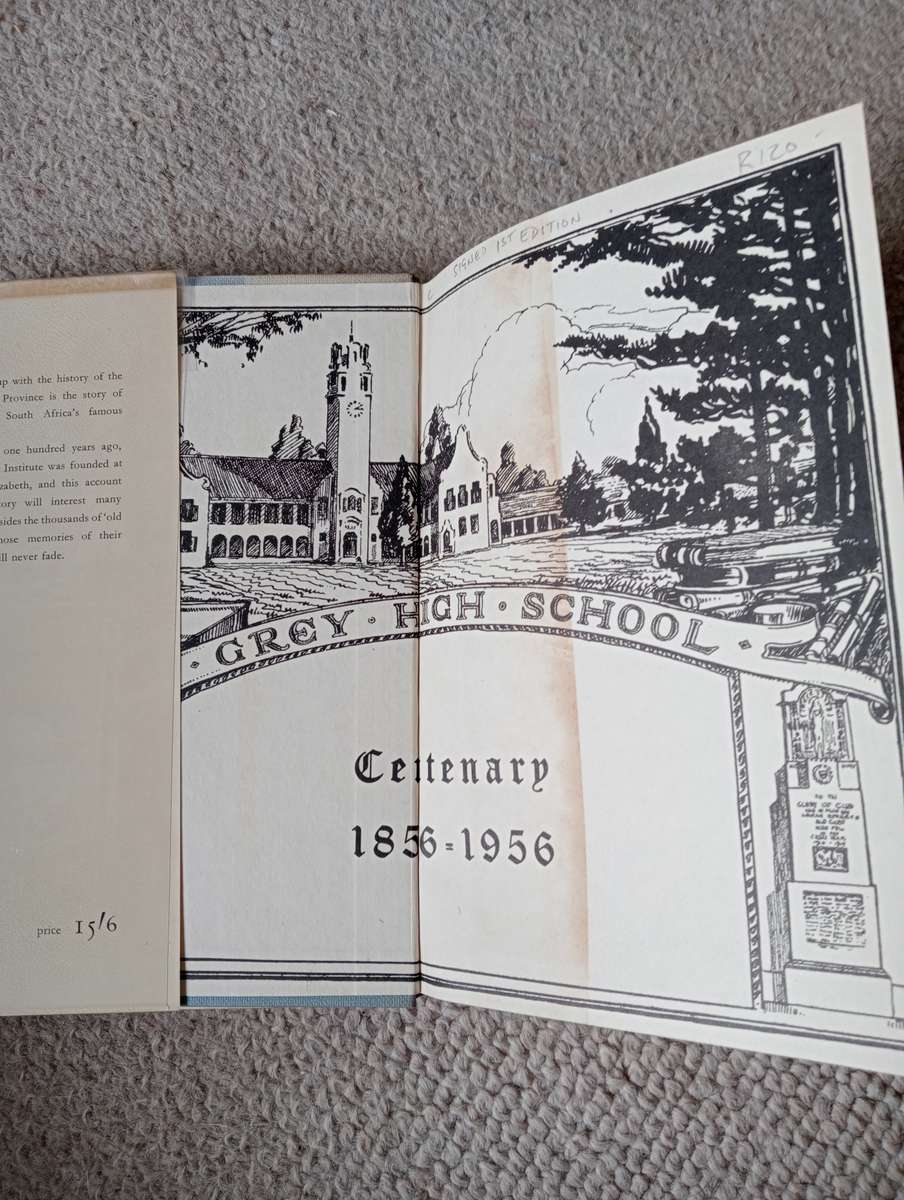 SIGNED BOOKS ON AUCTION TODAY   VERY SCARCE  " HISTORY OF THE GREAT GREY`S COLLEGE SCHOOL   "    `
