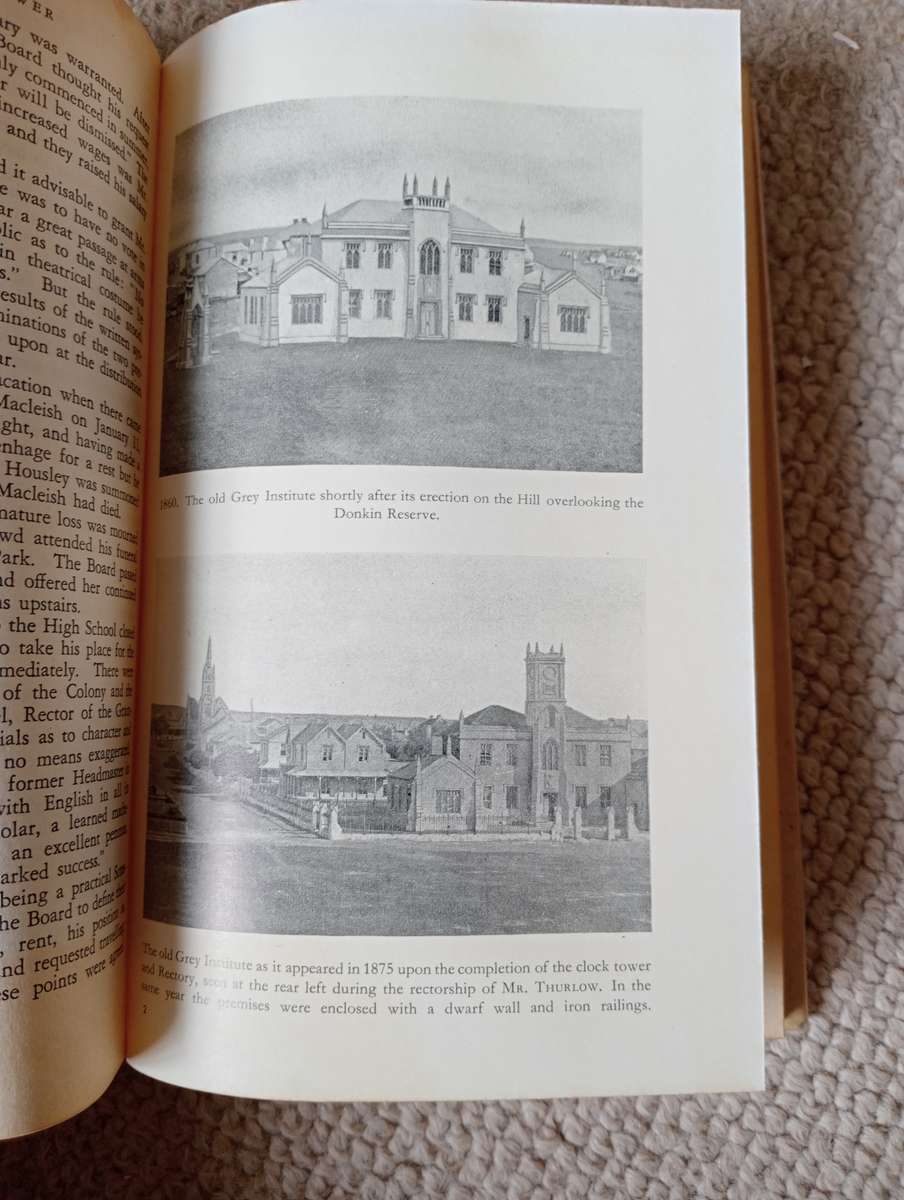 SIGNED BOOKS ON AUCTION TODAY   VERY SCARCE  " HISTORY OF THE GREAT GREY`S COLLEGE SCHOOL   "    `