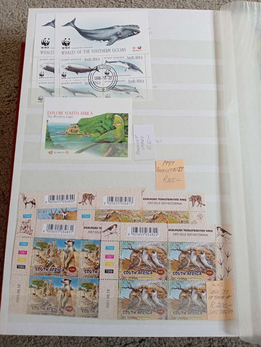 VALUABLE BIRDS ETC M/SHEETS  COLLECTION-NAMIBIA BLOCKS TBVC CONTROLS AND MANY MORE