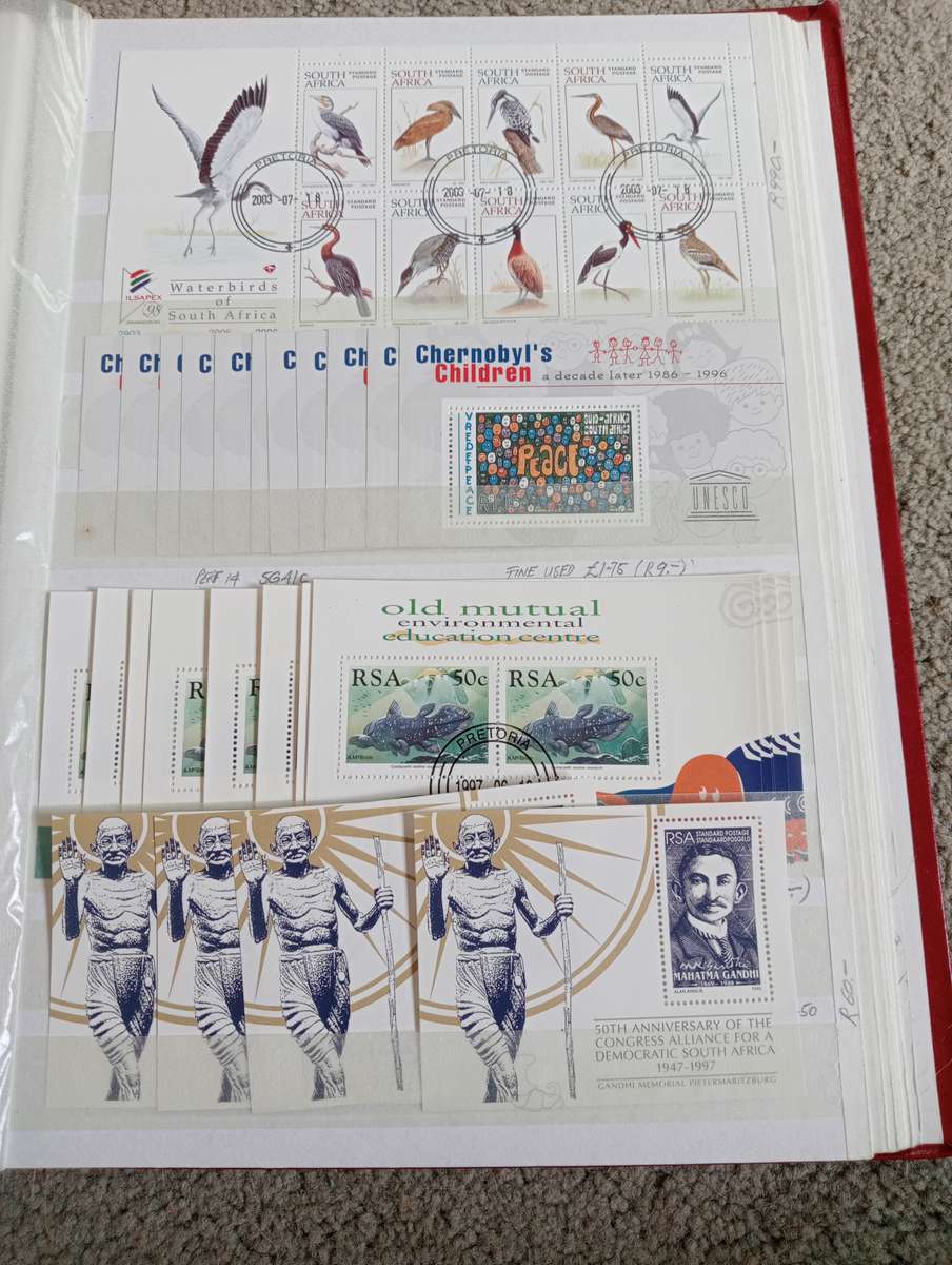 VALUABLE BIRDS ETC M/SHEETS  COLLECTION-NAMIBIA BLOCKS TBVC CONTROLS AND MANY MORE