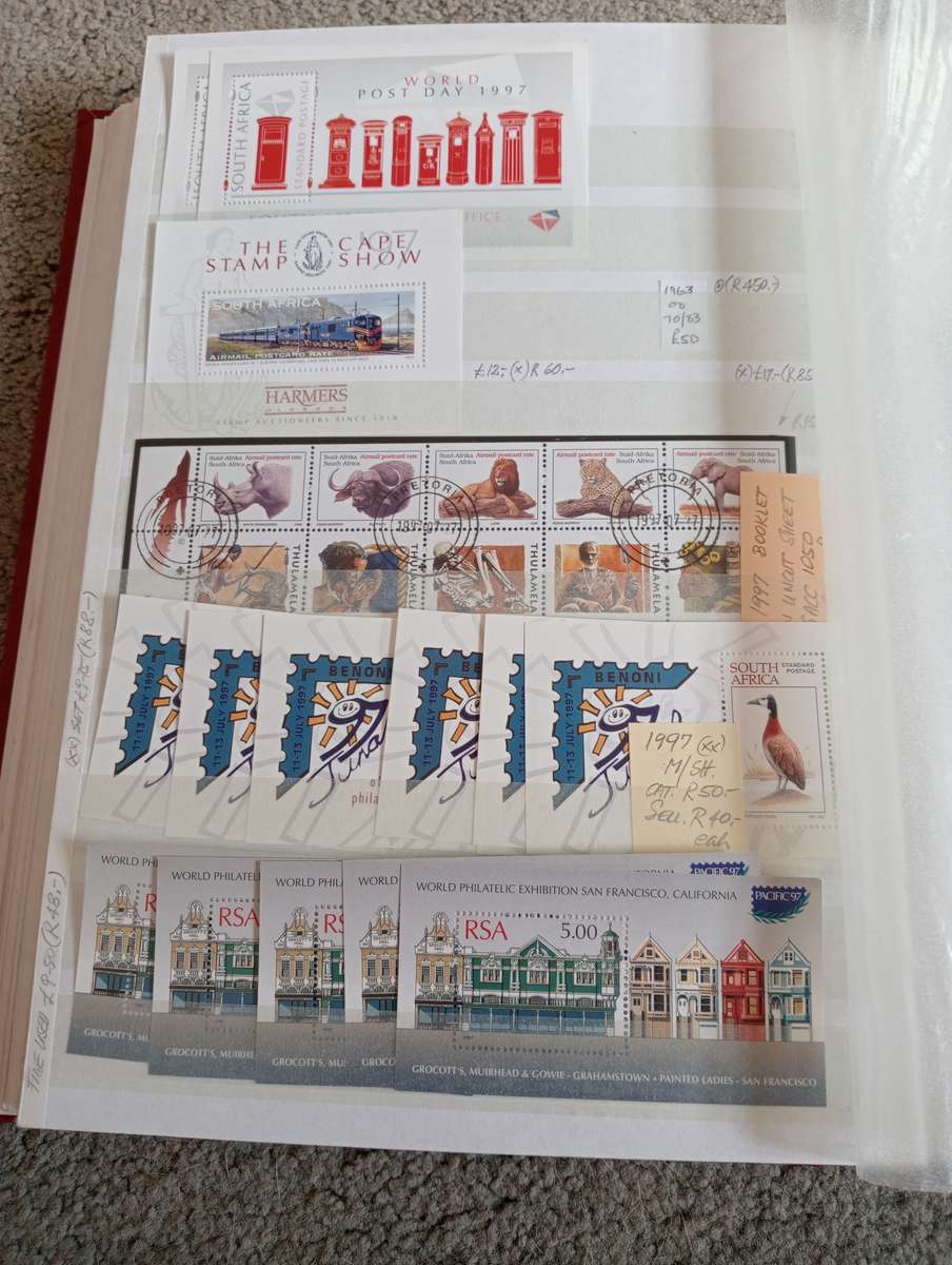 VALUABLE BIRDS ETC M/SHEETS  COLLECTION-NAMIBIA BLOCKS TBVC CONTROLS AND MANY MORE