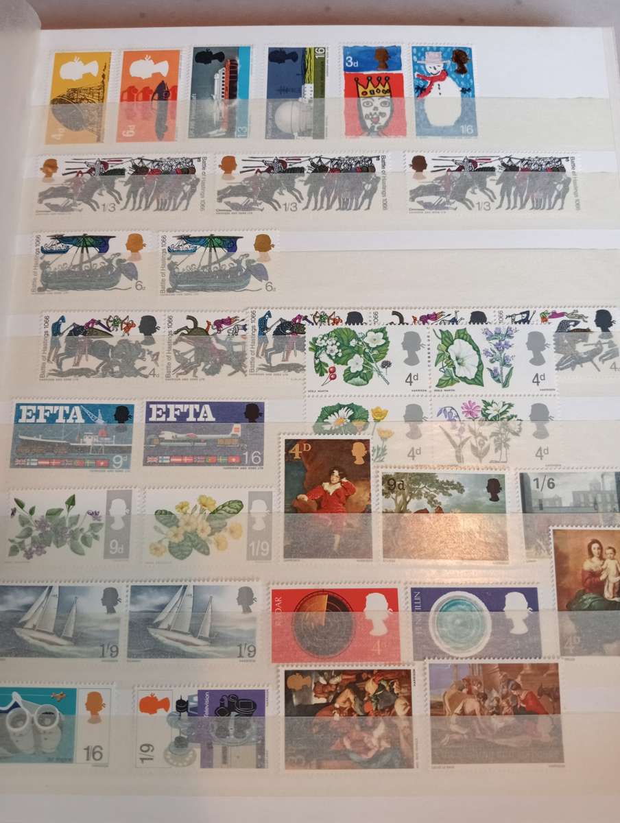 GB- COLLECTION LOVELY MINT/BLOCKS ETC ON STOCK BOOK PAGES-SEE BELOW   !!!