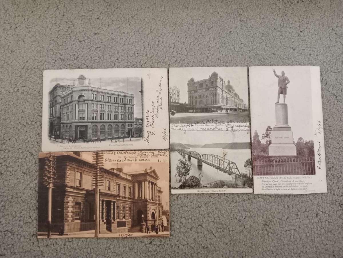 LOVELY     4 EARLY 1900`s POSTCARDS-SEE THEM ALL TODAY-ANY BUY NOW GETS AN EXTRA CARD !!!