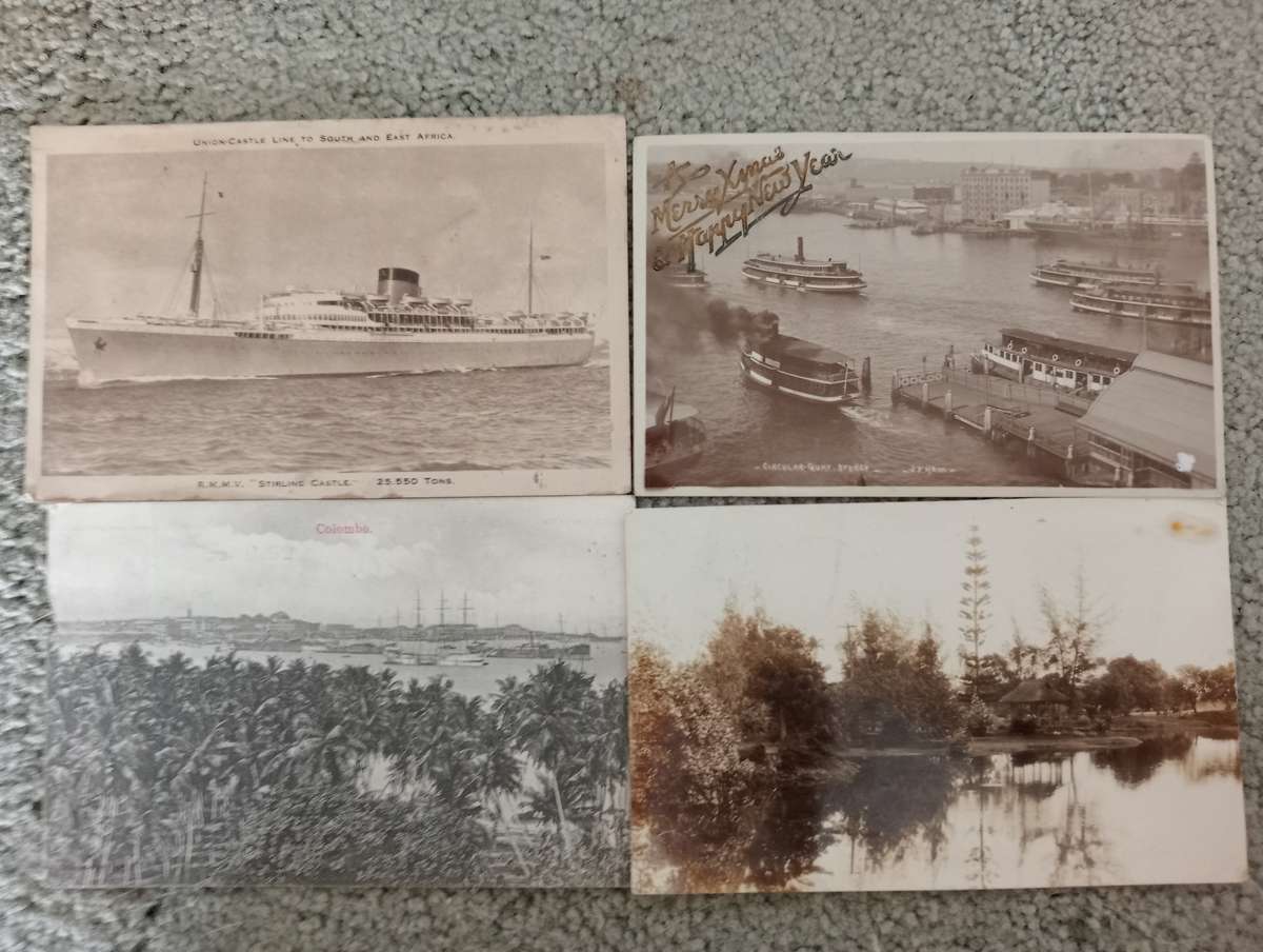 LOVELY     4 EARLY 1900`s POSTCARDS-SEE THEM ALL TODAY-ANY BUY NOW GETS AN EXTRA CARD !!!