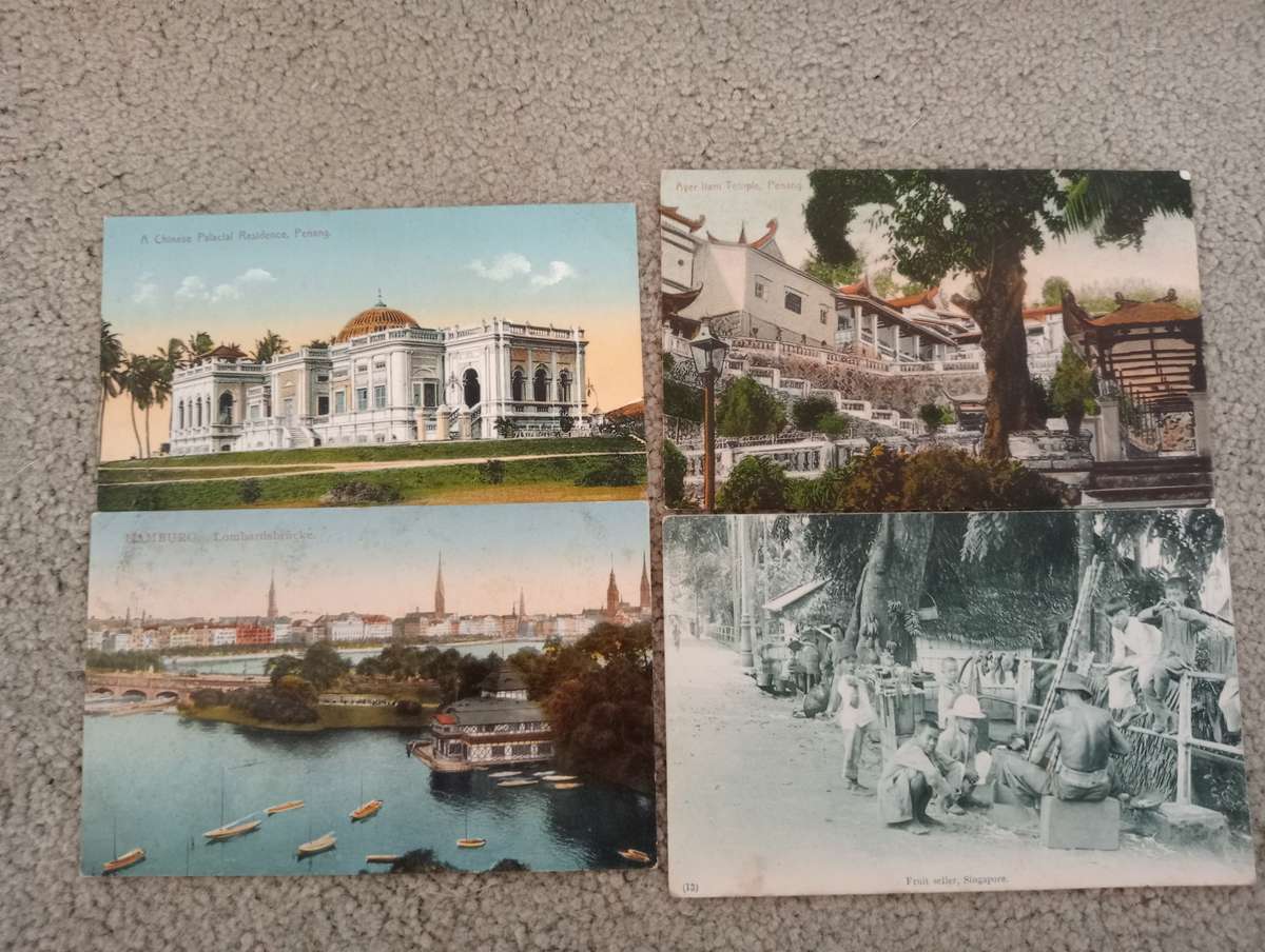 LOVELY     4 EARLY 1900`s POSTCARDS-SEE THEM ALL TODAY-ANY BUY NOW GETS AN EXTRA CARD !!!