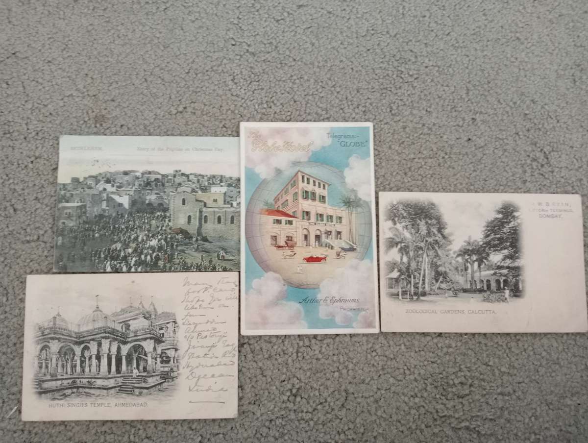 LOVELY     4 EARLY 1900`s POSTCARDS-SEE THEM ALL TODAY-ANY BUY NOW GETS AN EXTRA CARD !!!