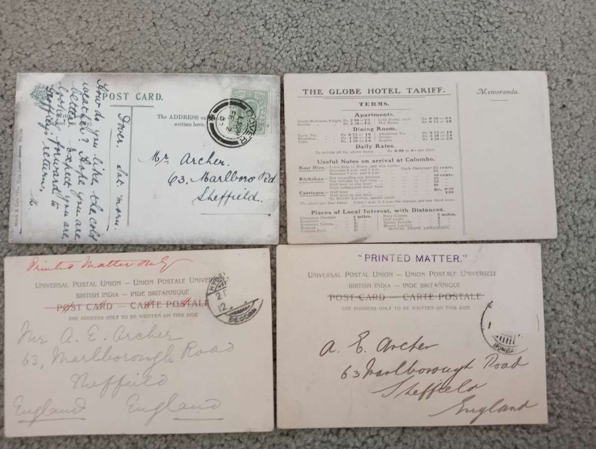 LOVELY     4 EARLY 1900`s POSTCARDS-SEE THEM ALL TODAY-ANY BUY NOW GETS AN EXTRA CARD !!!