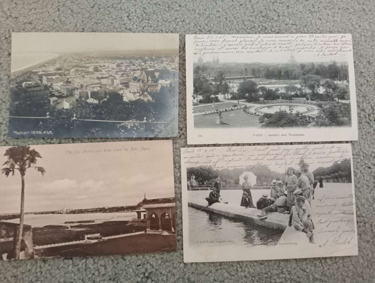 LOVELY     4 EARLY 1900`s POSTCARDS-SEE THEM ALL TODAY-ANY BUY NOW GETS AN EXTRA CARD !!!