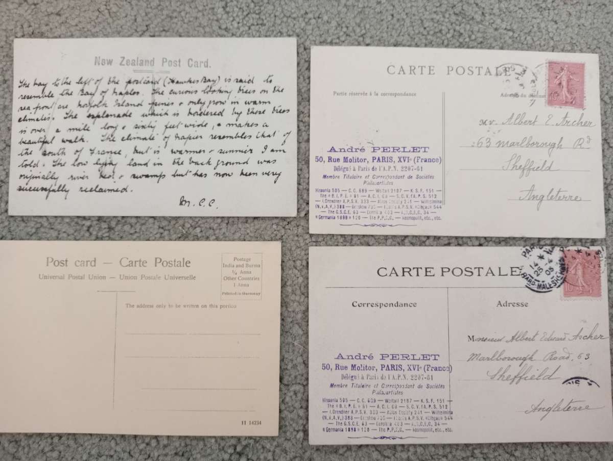 LOVELY     4 EARLY 1900`s POSTCARDS-SEE THEM ALL TODAY-ANY BUY NOW GETS AN EXTRA CARD !!!