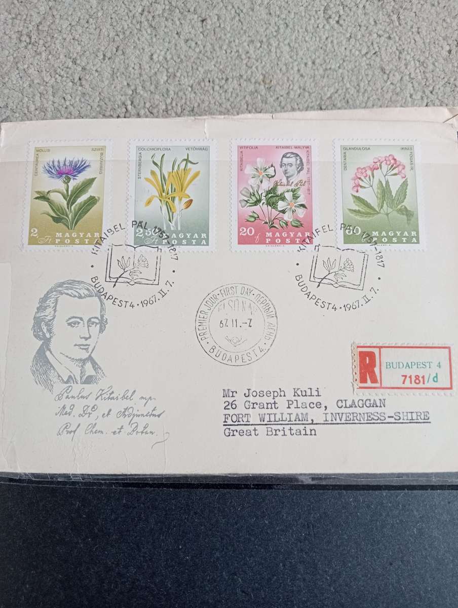 16 LOVELY 1960`S HUNGARIAN COVERS TO ENGLAND -SEE ALL BELOW AND OTHER LOTS