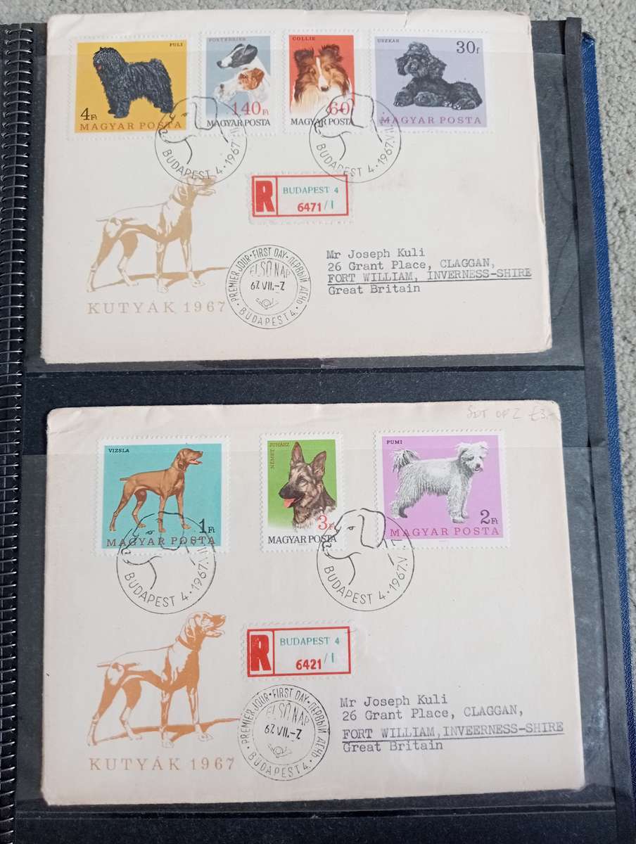 16 LOVELY 1960`S HUNGARIAN COVERS TO ENGLAND -SEE ALL BELOW AND OTHER LOTS