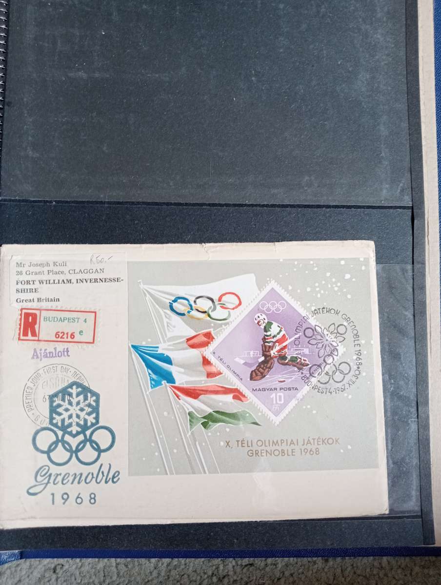 14 LOVELY 1960`S HUNGARIAN COVERS TO ENGLAND -SEE ALL BELOW AND OTHER LOTS