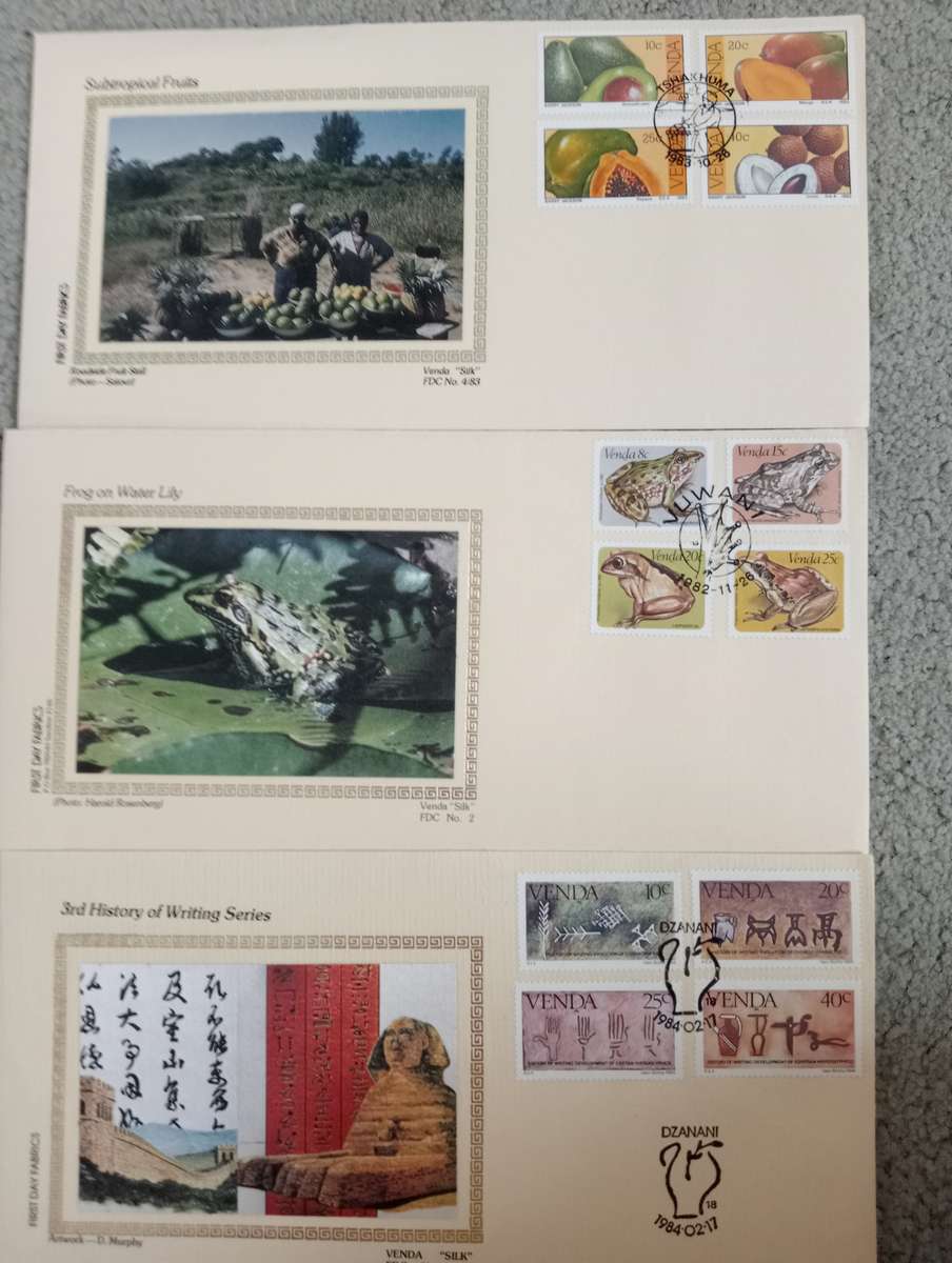 VENDA-WONDERFUL AND SCARCE LIMITED " SILK COVERS "  SEE ALL LISTED