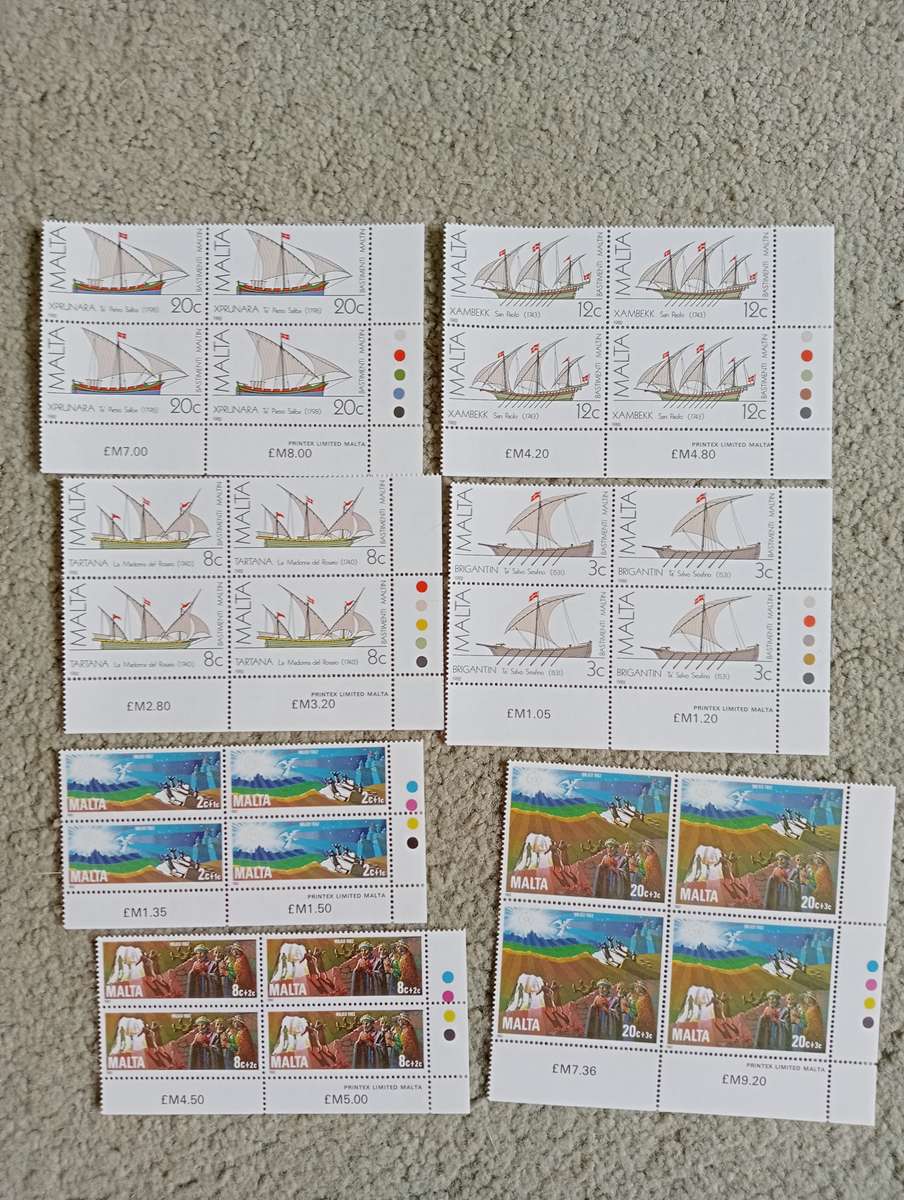 MALTA-SOME LOVELY UMM BLOCKS SETS ETC-SEE THEM ALL TODAY-BUY NOW`S GET EXTRAS