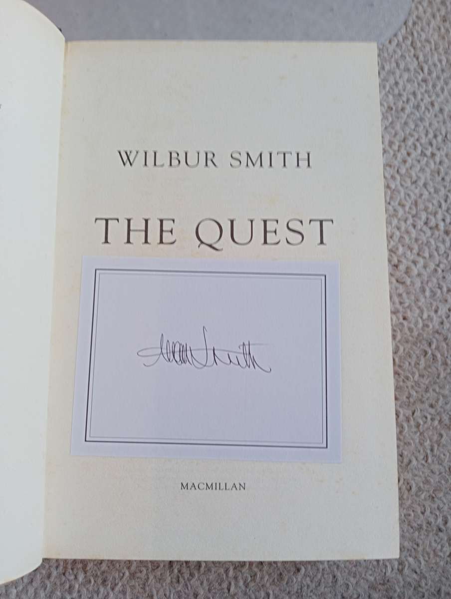 SIGNED BOOKS ON AUCTION  SOME SCARCE !!   READ BELOW  " VERY SCARCE SIGNED BY WILBUR SMITH    "