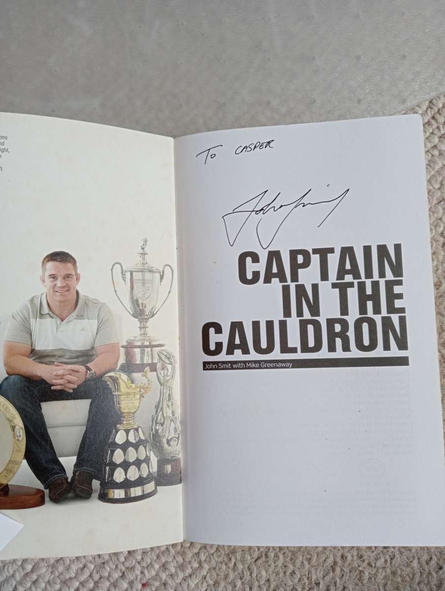 SIGNED BOOKS ON AUCTION  SOME SCARCE !!    " RUGBY LEGEND JOHN SMIT-SIGNED !!!   "