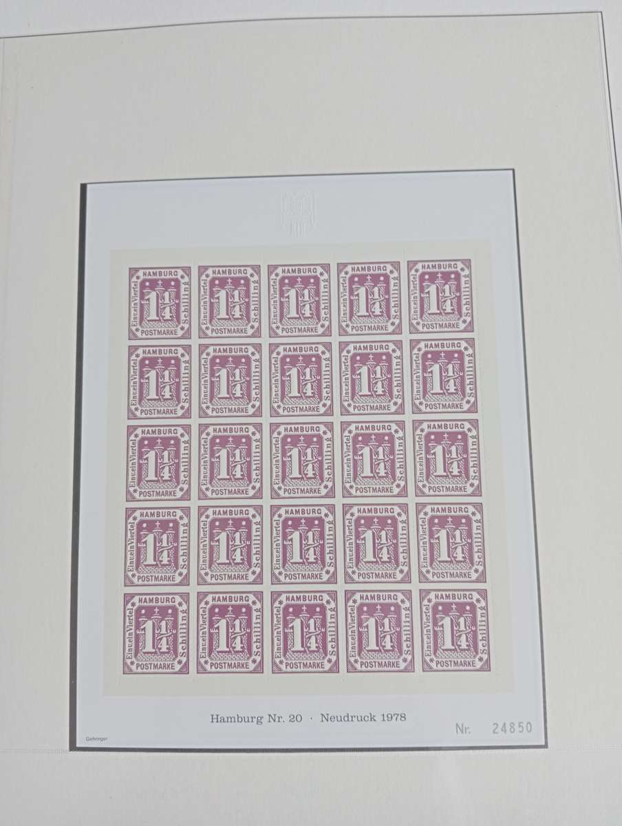 VERY SCARCE SUPERB UMM MINI SHEETS " 1978 NEUDRUCK "  ANY BUY NOW GETS A FREE SHEET