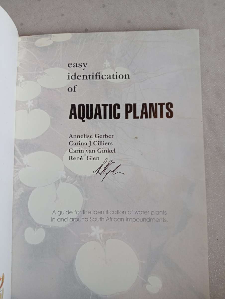 MANY  SIGNED BOOKS ON AUCTION TODAY-SOME VERY SCARCE " SCARCE  AQUATIC`S PLANTS BOOK "
