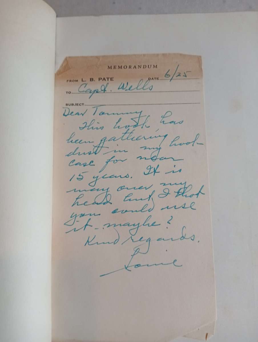 SIGNED BOOKS ON AUCTION TODAY- " RARE BOOK SIGNED BY CAPTAIN A.J.TELLIER 1941 " AFRICANA-READ BELOW