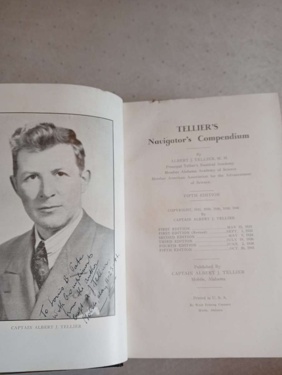 SIGNED BOOKS ON AUCTION TODAY- " RARE BOOK SIGNED BY CAPTAIN A.J.TELLIER 1941 " AFRICANA-READ BELOW