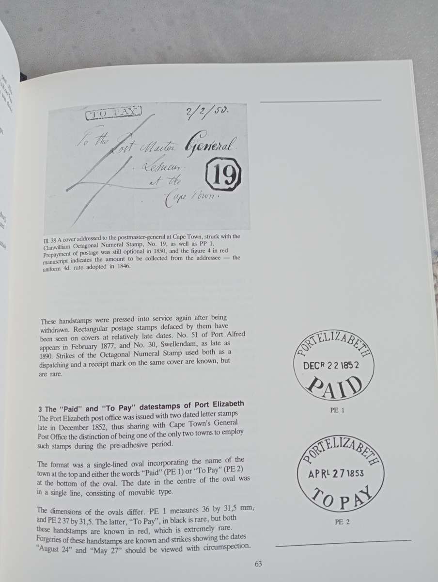 THE VERY SOUGHT AFTER  HARD COVER " GOLDBLATT`s, POSTMARKS OF THE CAPE OF GOOD HOPE "