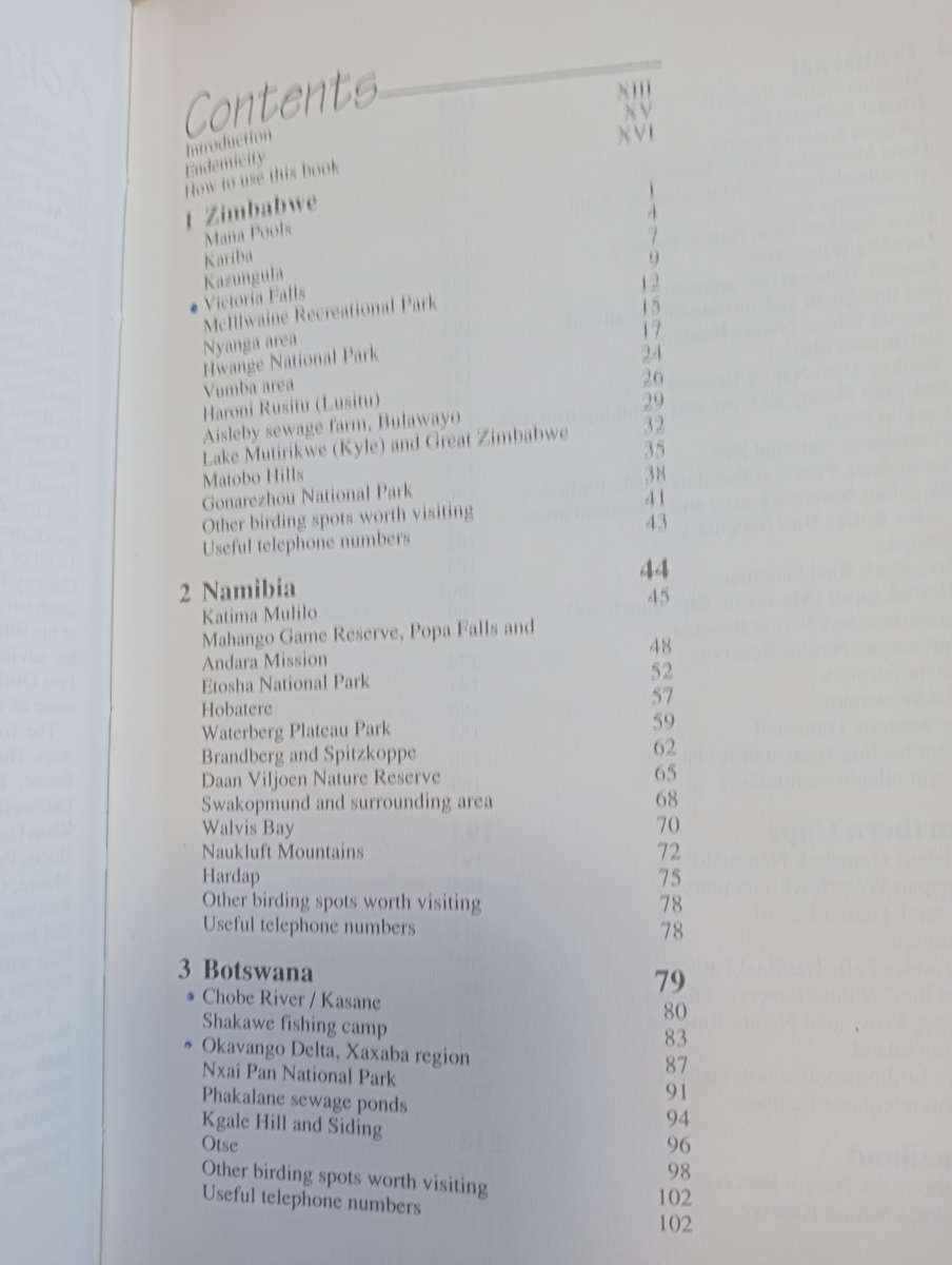 SIGNED BOOKS ON AUCTION TODAY- " VERY SCARCE BIRD BOOK,COVERS ALL SPOTTING SPOTS IN S.A. SIGNED   "