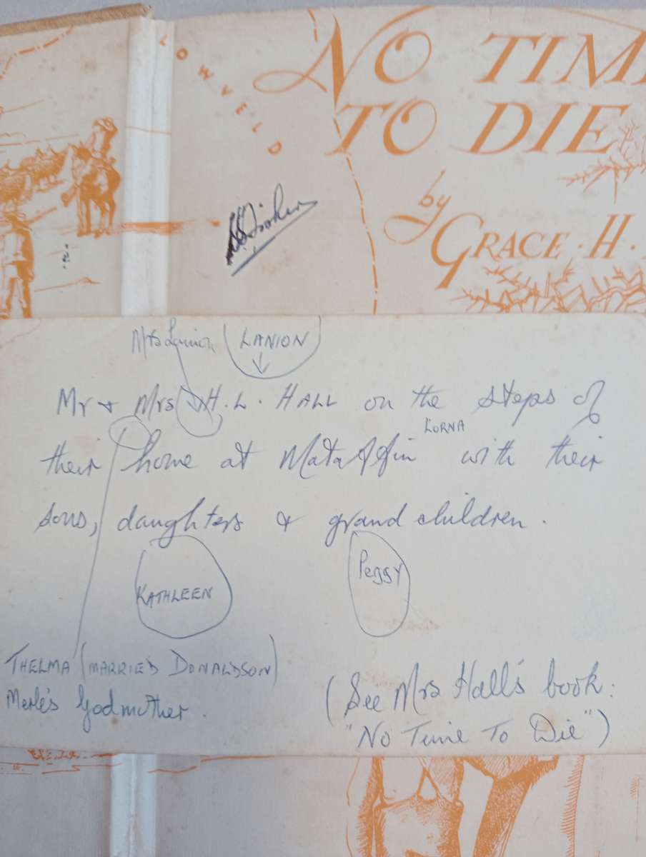 SIGNED BOOKS ON AUCTION TODAY- " VERY SCARCE SIGNED POSTCARD WITH THIS AFRICANA-BOOK SIGNED    "