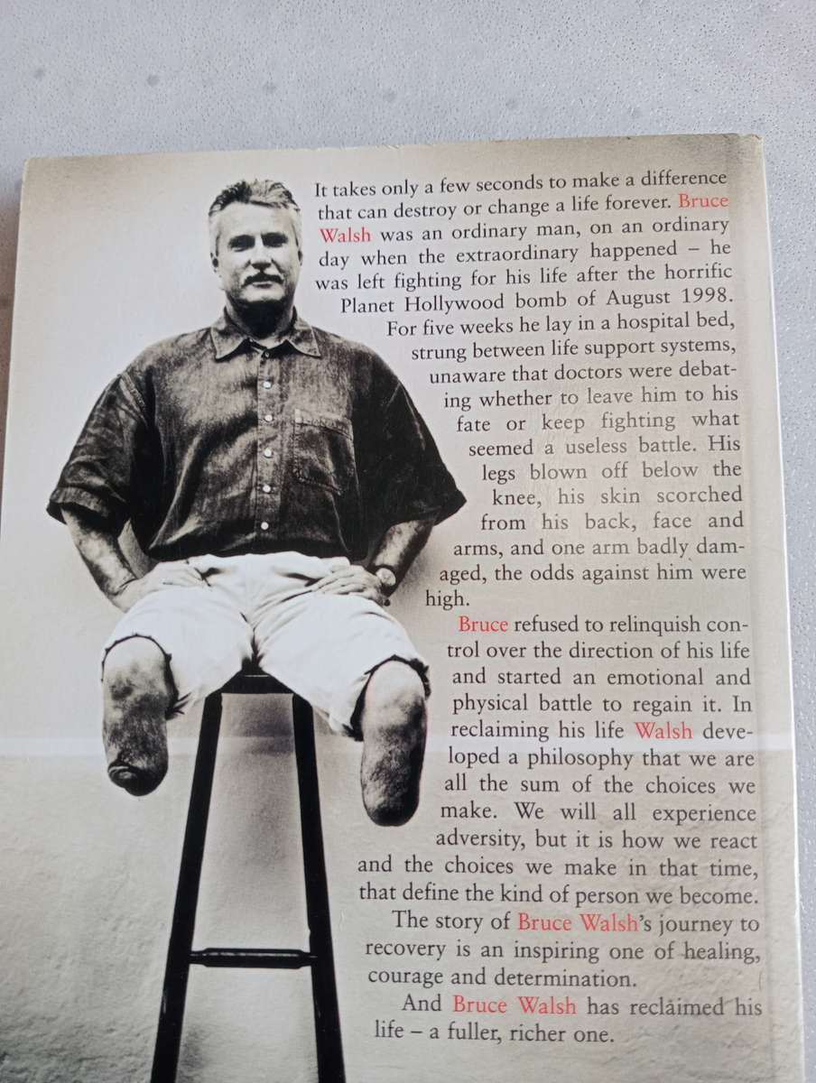 SIGNED BOOKS ON AUCTION TODAY-SOME VERY SCARCE " THE MAN WHO SURVIVED THE PLANET HOLLYWOOD BOMB   "