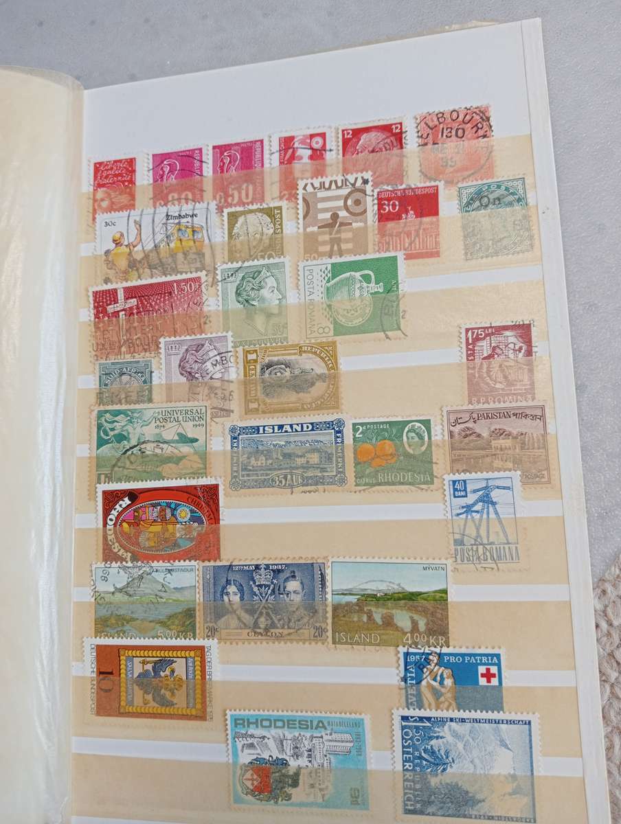 TWO VERY USEFUL STOCK BOOKS-ONE JAMMED WITH WORLD MANY EARLIES,OTHER GOOD CYPRUS SEE BELOW