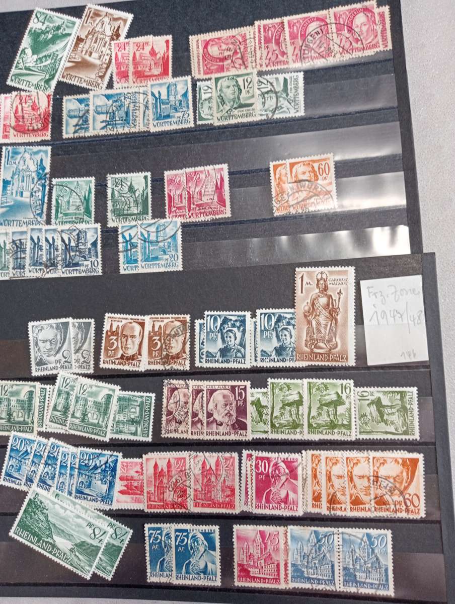 MASSIVE GOOD GERMANY,SAAR AND BERLIN COLLECTION IN CARD BOX WITH ALL THE STOCK CARDS-SEE BELOW