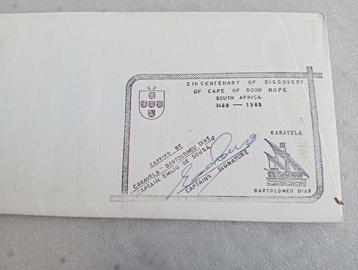 SWA-NOT SEEN TOO OFTEN-COVER SIGNED AND SENT BY " CARVELA, BARTOLOMEU DIAS " SEE THE BACK SIDE BELOW