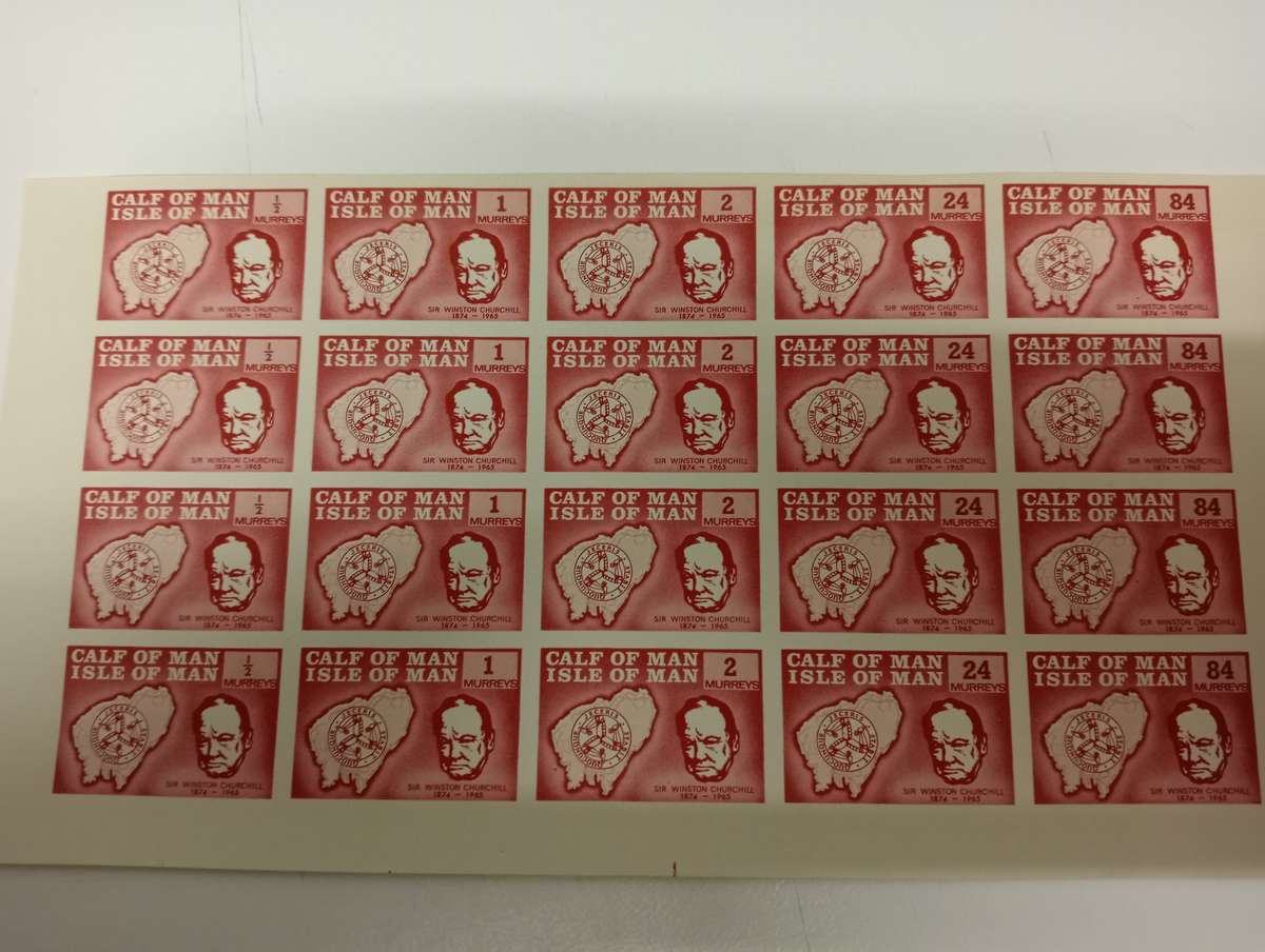 CHURCHILL-VERY SCARCE IMPERF SHEET SUPERB UMM