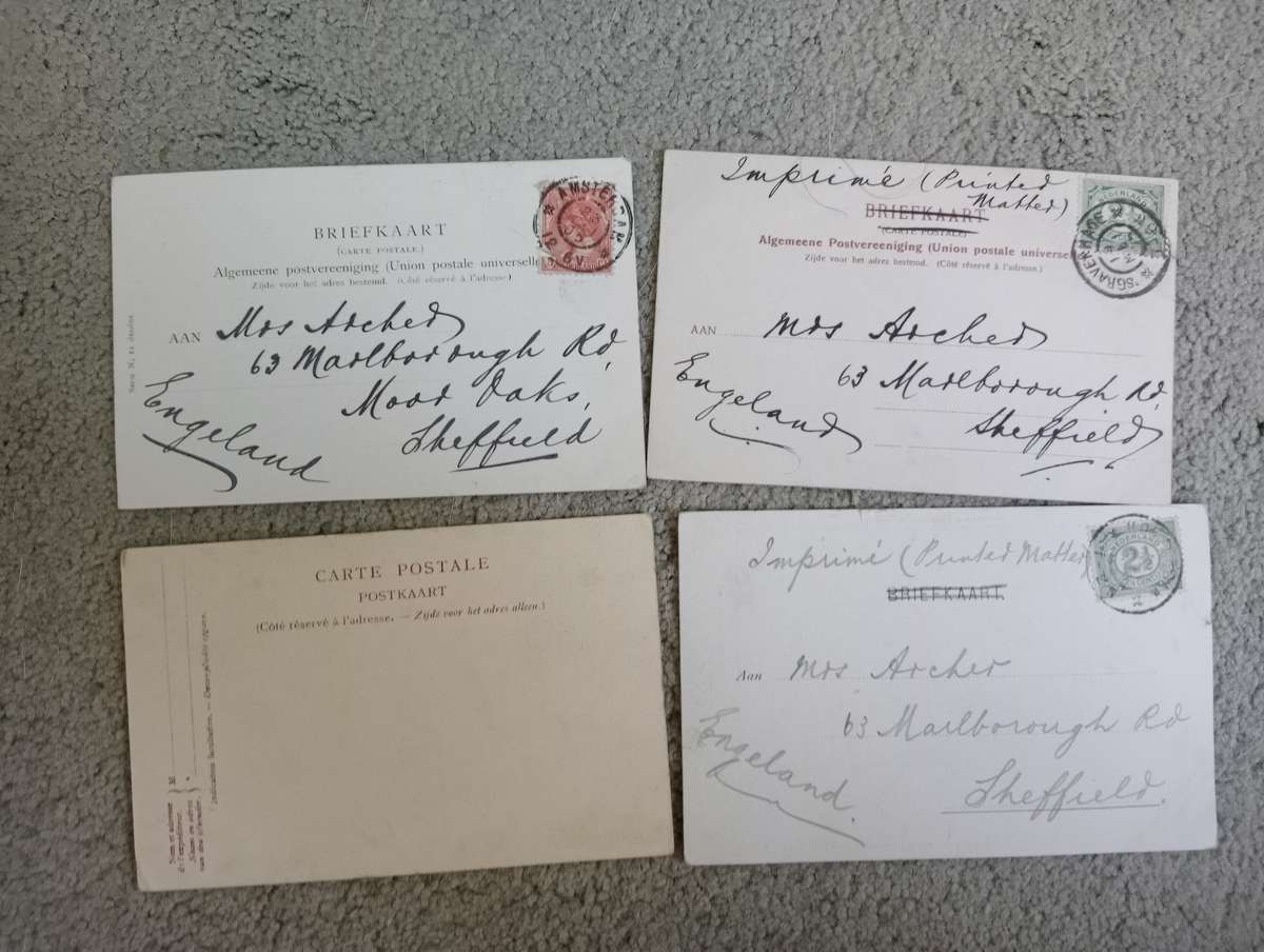 LOVELY EARLY 1900`S POSTCARDS-SEE BACKS BELOW-BUY NOW`S GET A FREE SIMILAR CARD !