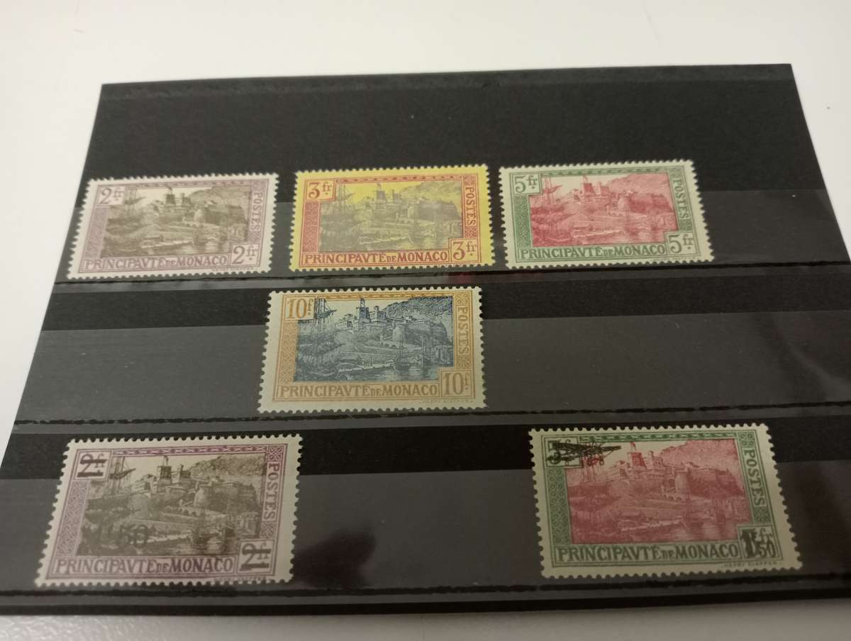 MONACO-1914 SCARCE SHIPS ALL SUPERB MINT-SOME UMM SG 102-5,112 AND 143  R3800.00