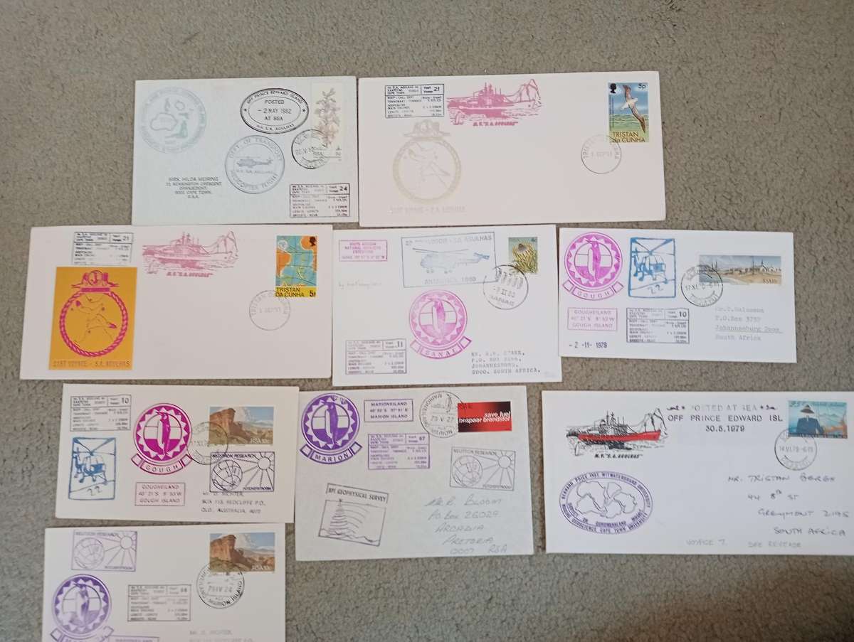 A VERY SCARCE COLLECTION OF 62  AGULHAS COVERS MANY LIMITED SOME SIGNED-MUST SEE ALL BELOW