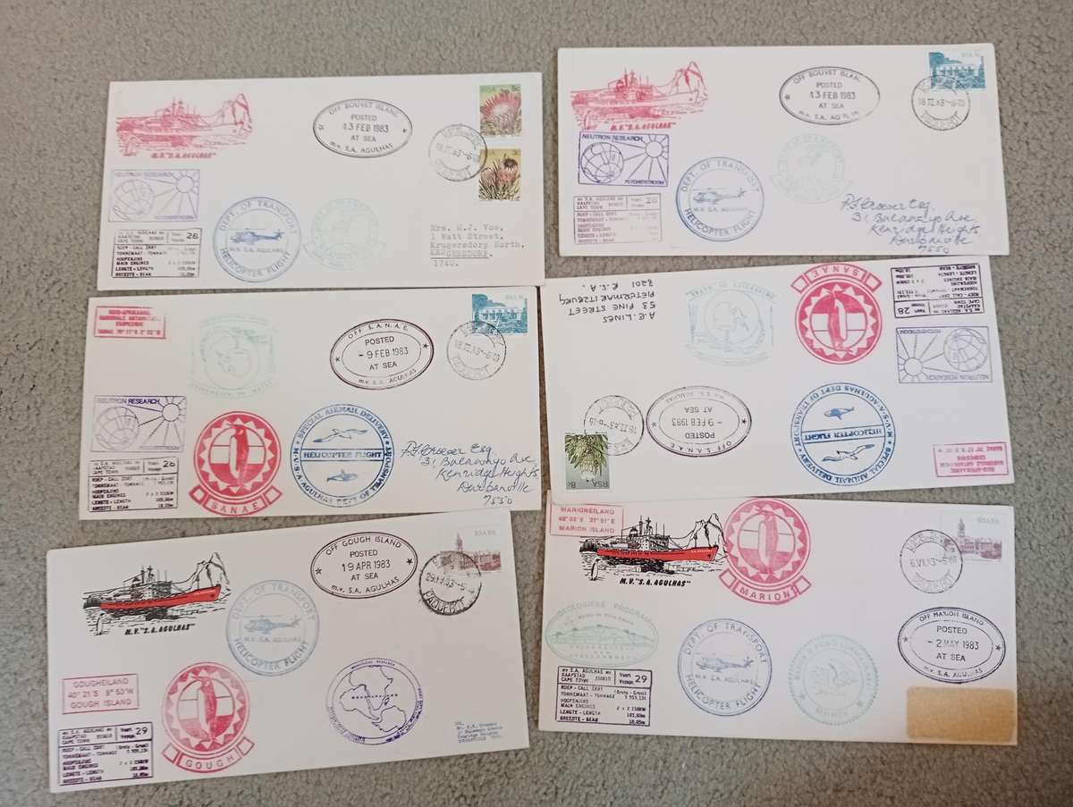 A VERY SCARCE COLLECTION OF 62  AGULHAS COVERS MANY LIMITED SOME SIGNED-MUST SEE ALL BELOW