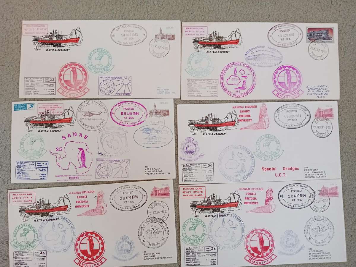 A VERY SCARCE COLLECTION OF 62  AGULHAS COVERS MANY LIMITED SOME SIGNED-MUST SEE ALL BELOW