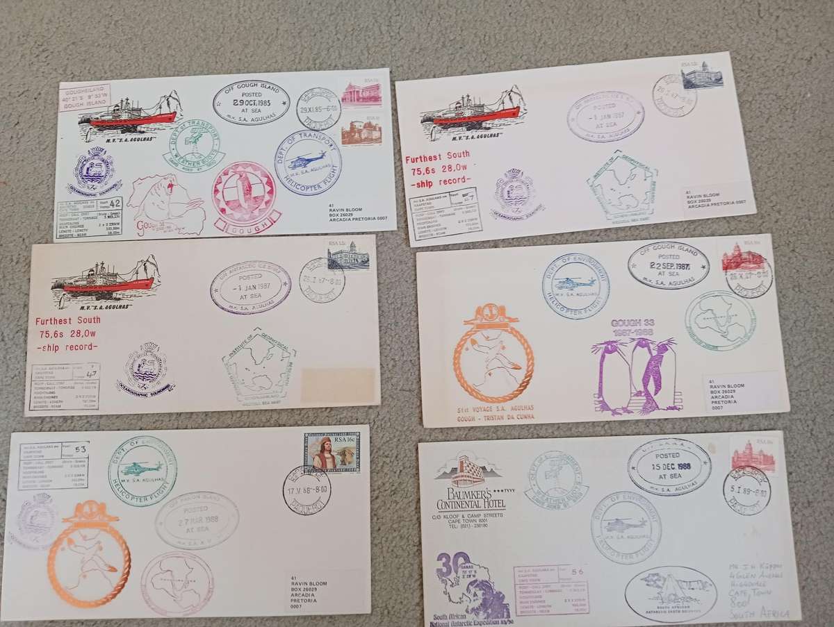 A VERY SCARCE COLLECTION OF 62  AGULHAS COVERS MANY LIMITED SOME SIGNED-MUST SEE ALL BELOW