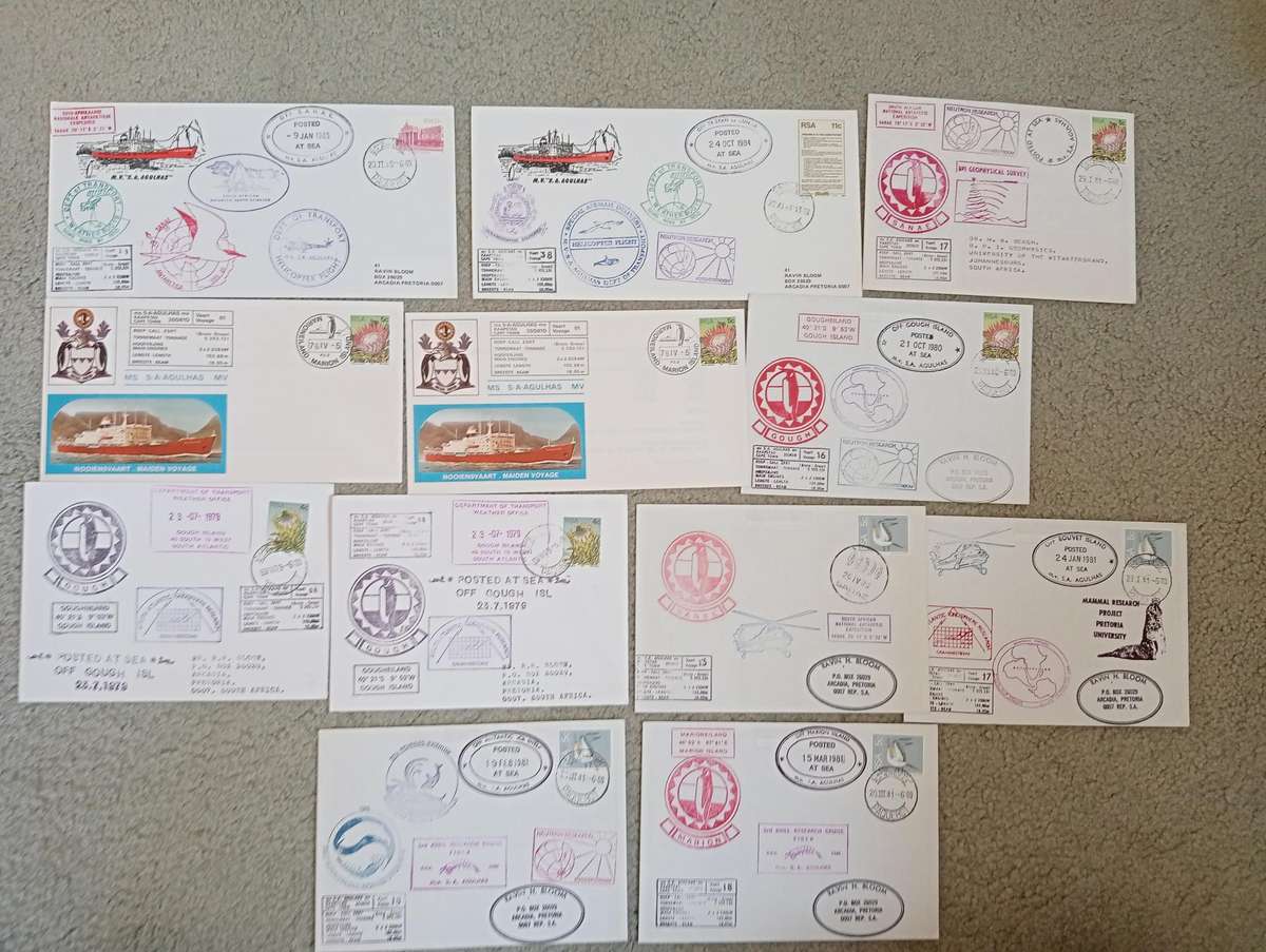 A VERY SCARCE COLLECTION OF 62  AGULHAS COVERS MANY LIMITED SOME SIGNED-MUST SEE ALL BELOW