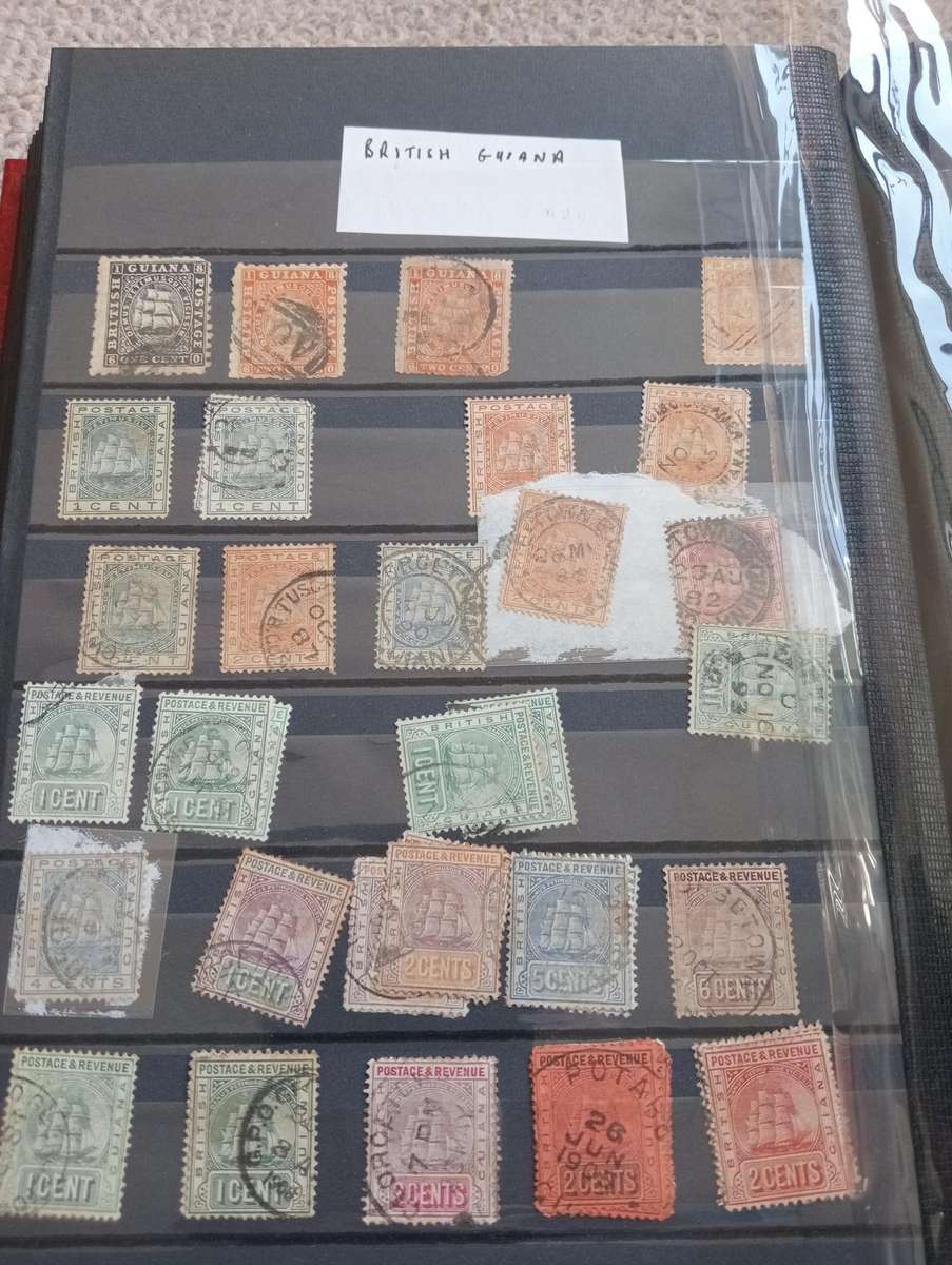 QUALITY STOCK BOOK WITH VALUABLE B.GUIANA,SOLOMON ISL AND MORE-MUST SEE BELOW