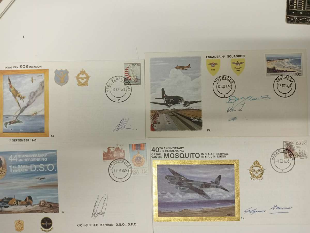 NICE GROUP OF 7 LIMITED SIGNED FLIGHT COVERS-ALL DIFFERENT