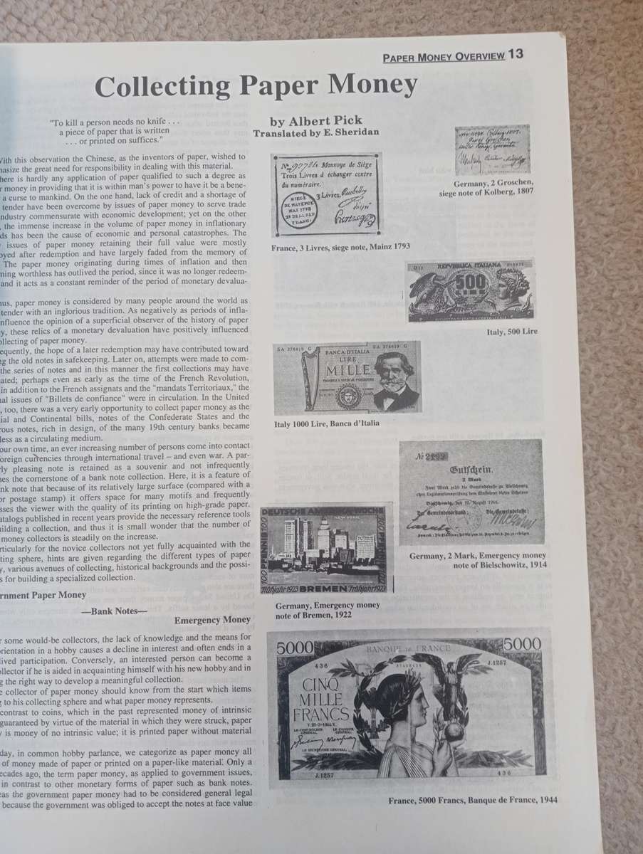 1066 PAGE HARD COVER CATALOGUE OF WORLD BANK NOTES-NICE CONDITION