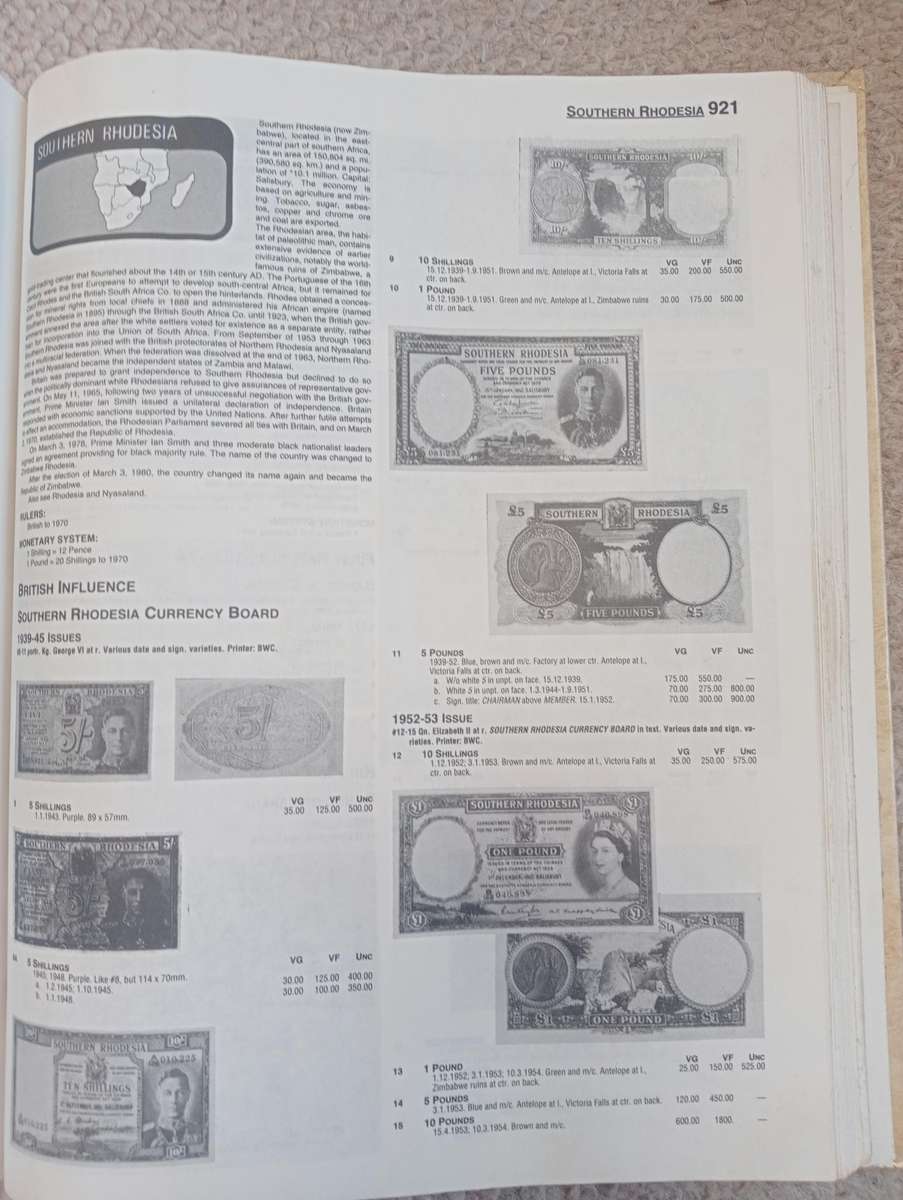 1066 PAGE HARD COVER CATALOGUE OF WORLD BANK NOTES-NICE CONDITION