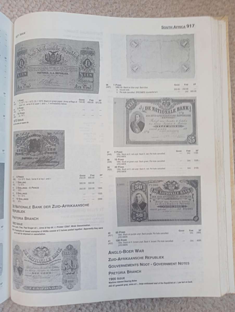 1066 PAGE HARD COVER CATALOGUE OF WORLD BANK NOTES-NICE CONDITION