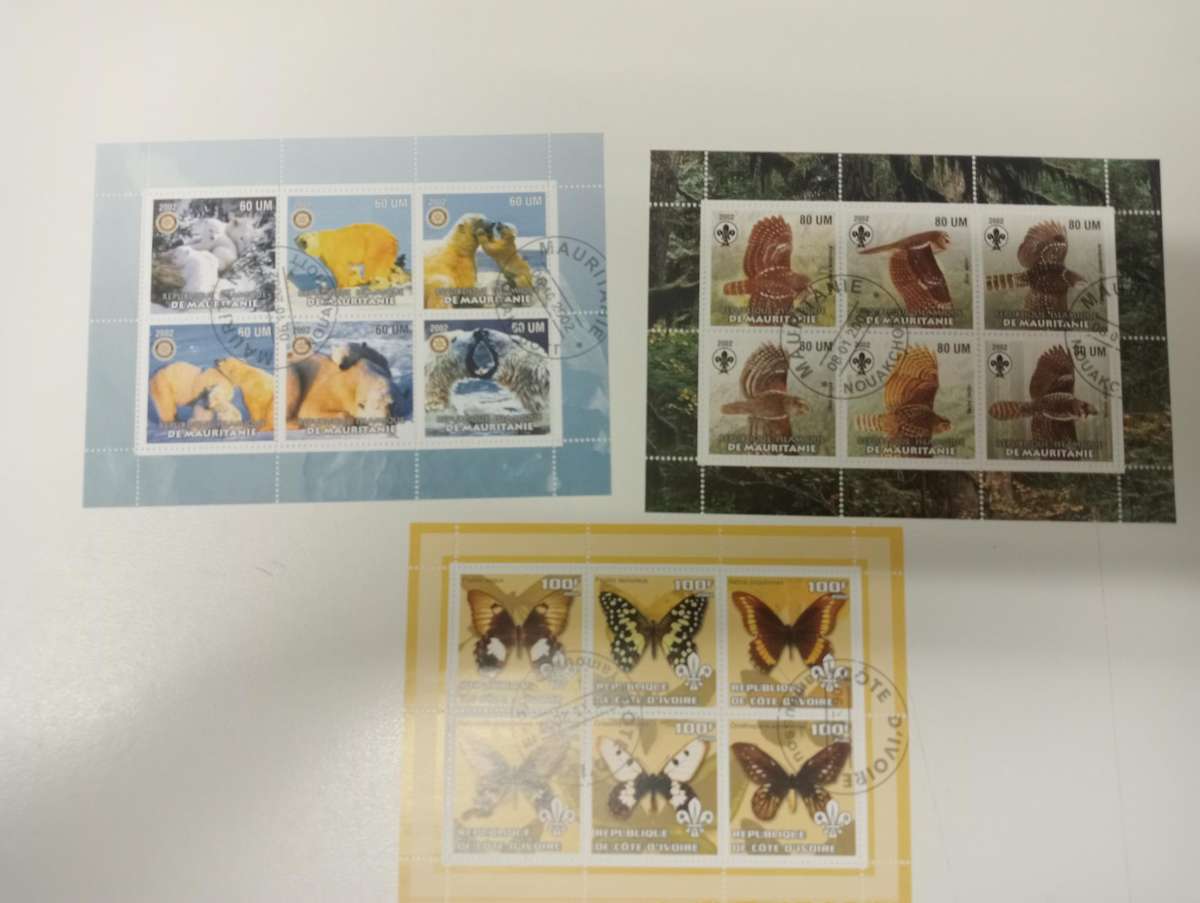 LOVELY THEMATIC MINI SHEETS ALL UMM CATS,DOGS PLANES TRAINS ETC CTO