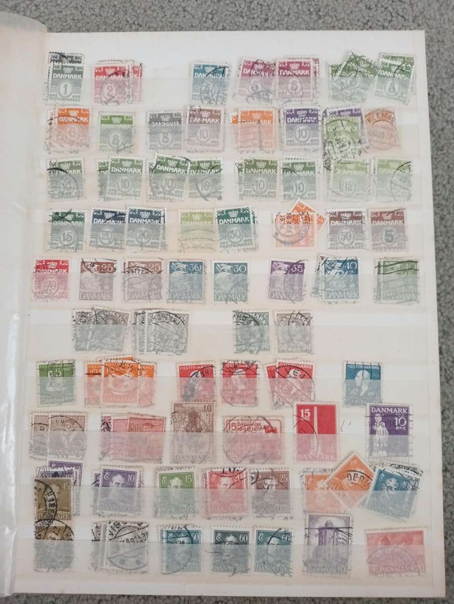 Denmark Stock Book with Early Valuable Lots